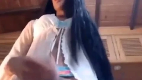 filthy sheboy latina Strokes Her Shecock