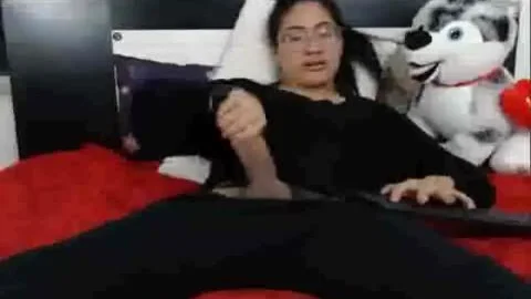 humongous 10-Pounder Jacking Off Her humongous cock