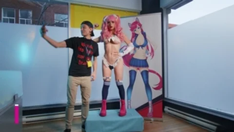 Trans Angels: Dripping Wet Tgirl Gets Pounded in Public Event