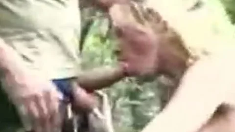 Soldiers nail A tranny Outdoor