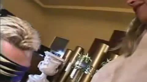 Blindfolded twink sucks Vintage shelady