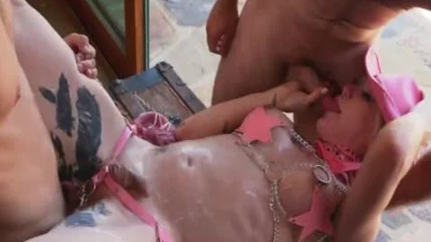 TranssexualAngel - Lena Kelly Double Dicked Down both Holes