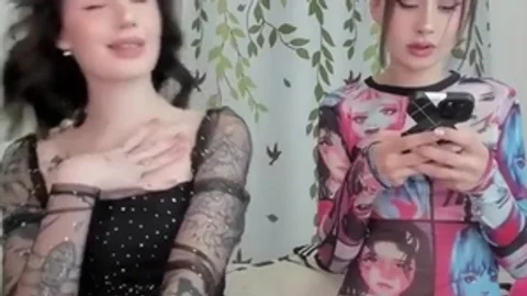 filthy Petite Russian Trans babes With Tattoos Have enjoyment On webcam