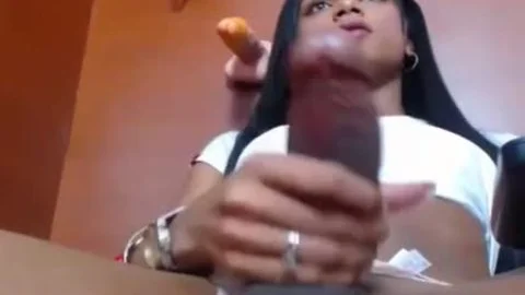 admirable latin chick tranny With large penis cum Twice