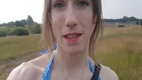 Outdoor anal In My Summer suit; Public No panties Finger nail