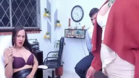 lustful Trans Secretaries gang Up On Their knob Boss