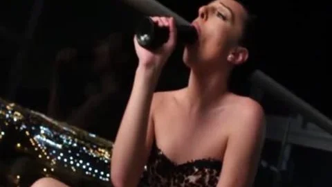 Nubile TS Chanel Santini Sucks And Riding dark dildo