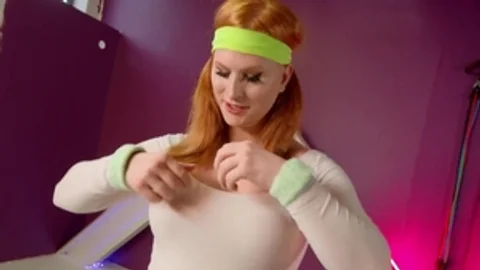 Trans Angels - Muscled and wet Evie Envy oiled blowjob cum