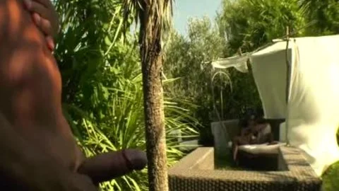 ladyboy Nefertiti With Her gigantic penis Breaks Her bondman's butthole B