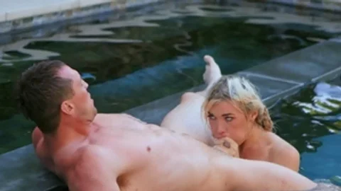 TransAngels: Aubrey Kate's Wet Wild Poolside Seduction