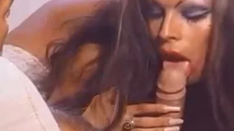 Skilful Trans In stockings Does her best