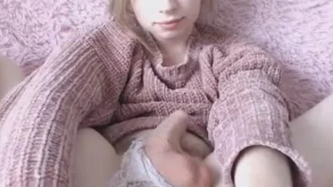 blameless Looking blonde lady-man Plays Her 10-Pounder