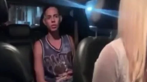 Blond tranny Predator Taxi Driver Pick Up A Street Boyx